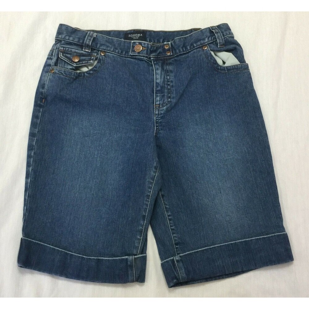 SONOMA WOMENS JEANS SHORTS SIZE 10P